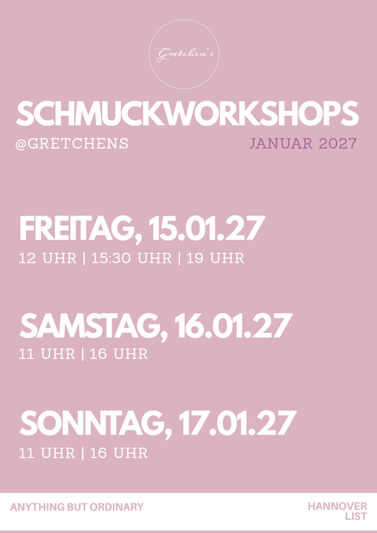 SchmuckWorkshop 15.Januar2027 12-14Uhr