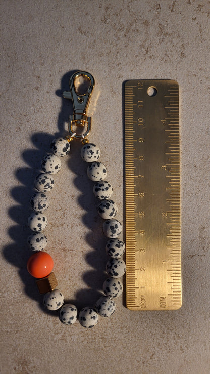 Schlüsselanhänger aus Dalmatinerjaspis