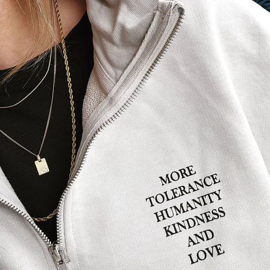 BE KIND Halfzip Sweater Unisex