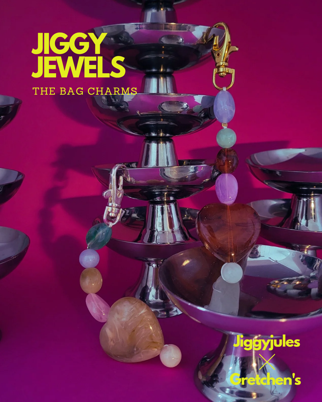 Jiggy Jewels The Bag Charms or Key Chains