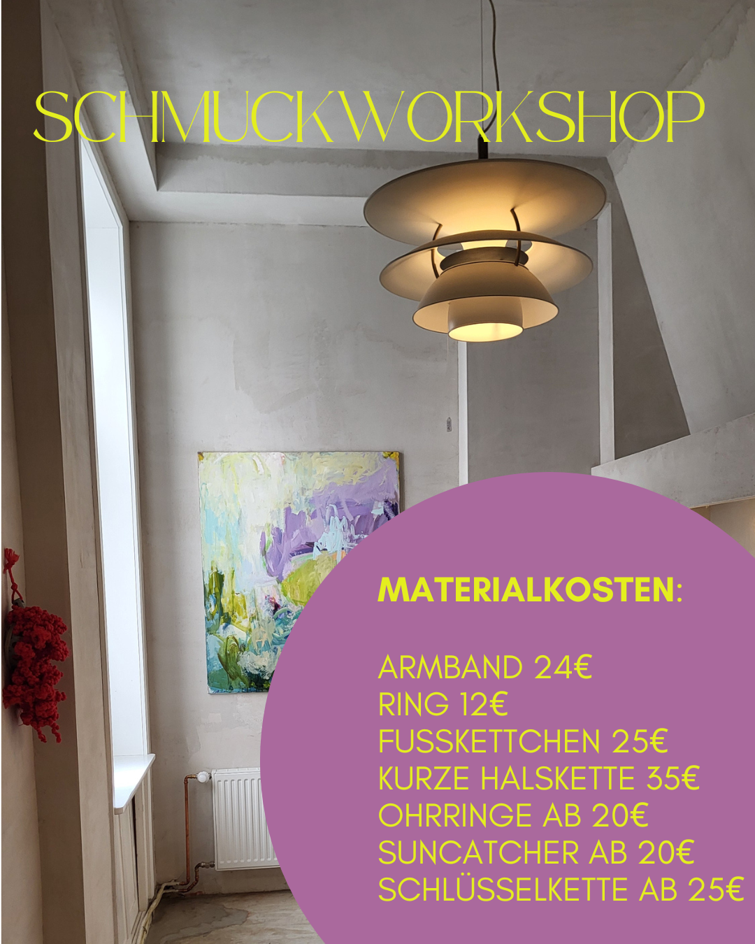 AfterWork SchmuckWorkshop im Sem Oui Deli 17.September – 16-18 Uhr