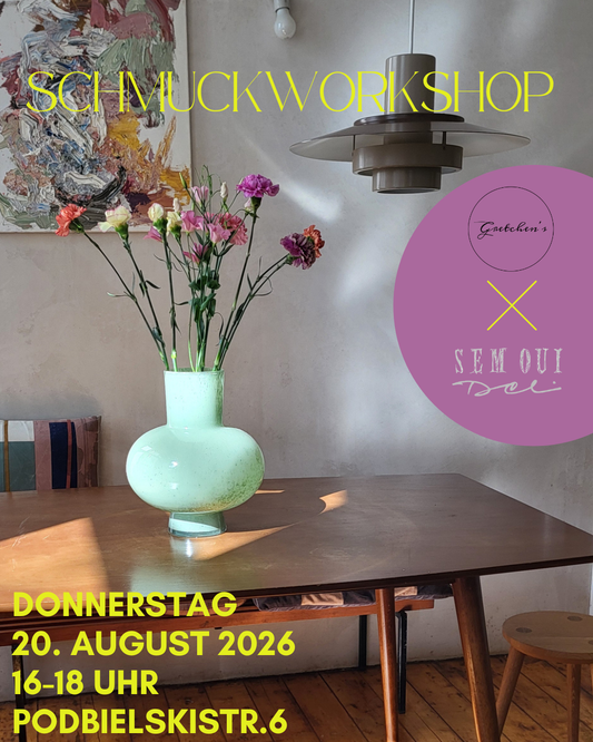 AfterWork Schmuck-Workshop im Sem Oui Deli 20.August 26 – 16-18 Uhr
